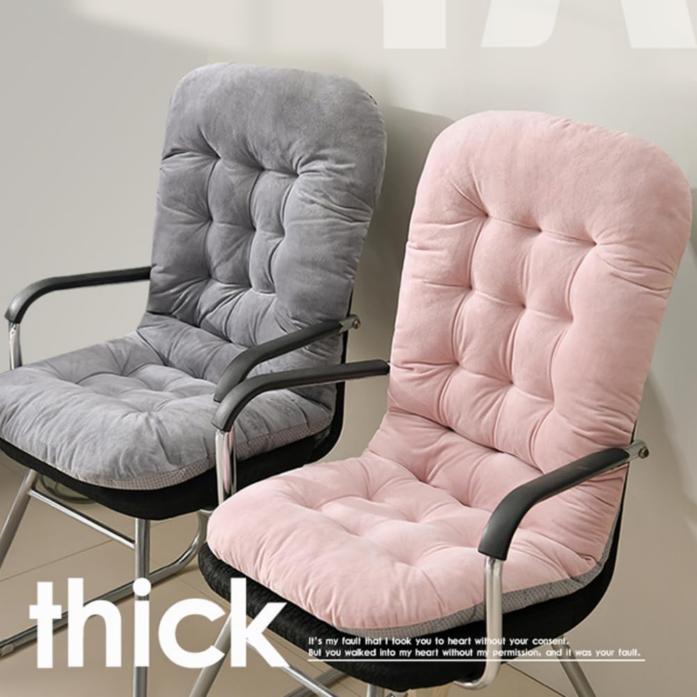 UNWAAT Rocking Chair Cushions High Back Patio Cushion Non-Slip Bottom Tufted Seat Pads with Ties Office Chair Pads Seat Cushion