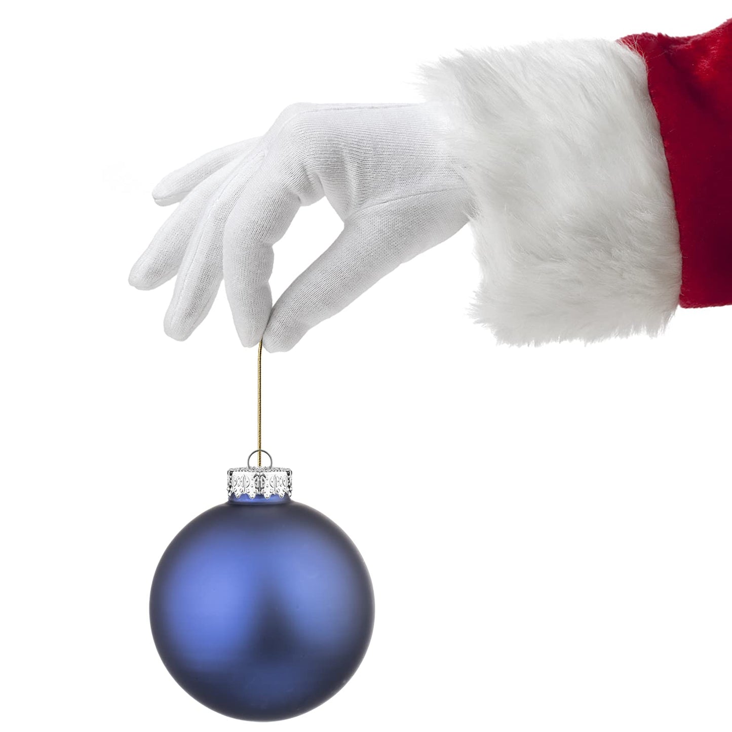 Amooca 2.64'' Christmas Glass Balls Decoration Festival Party Home Decors Holiday Xmas Tree Hanging Ornaments Set 10pc Dark Blue
