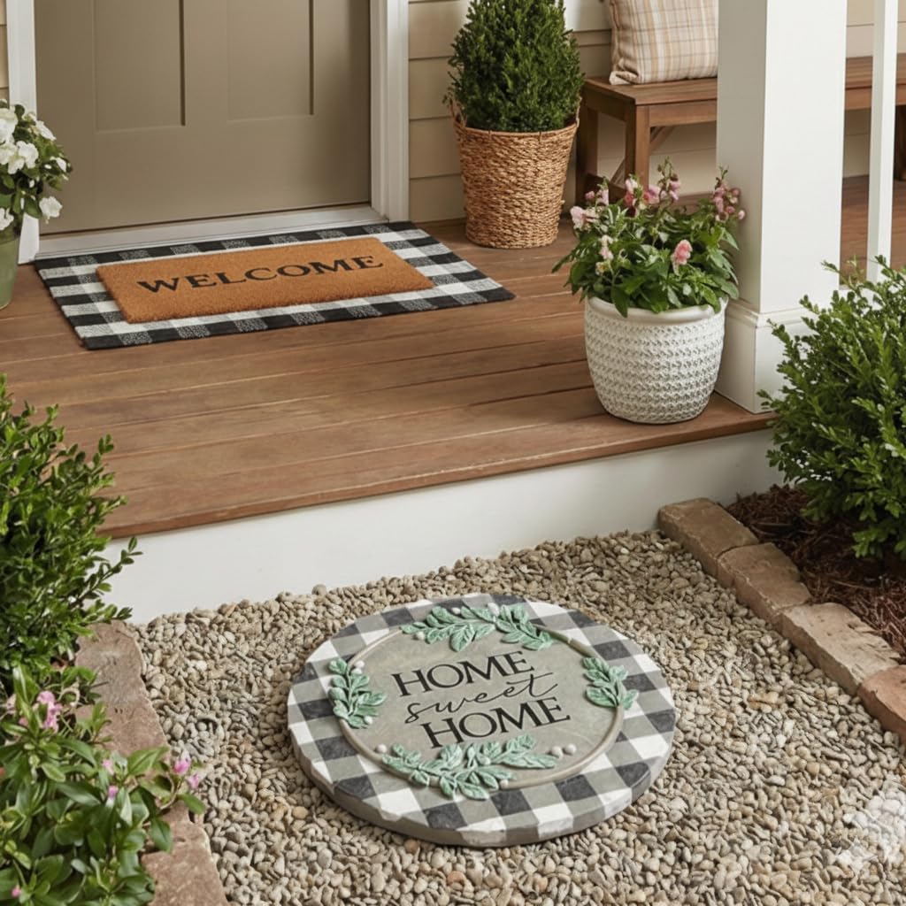 Carson Home 12729 Home Sweet Home Garden Stone, 8.25-inch Diameter