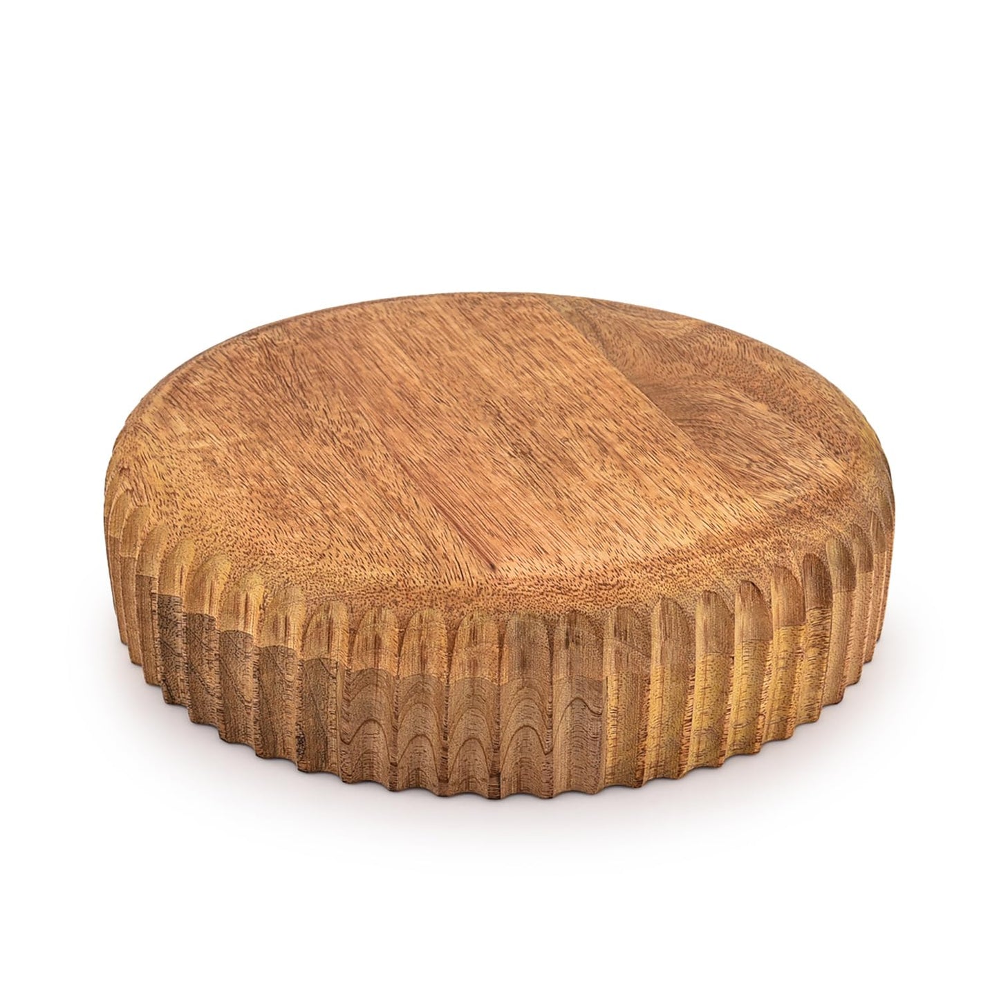 Kimona Fruit Bowls Wooden Fruit Bowl or Candy Bowl, Elevate Your Space With A Unique Bowl Centerpiece (10" X 10" X 2.5")