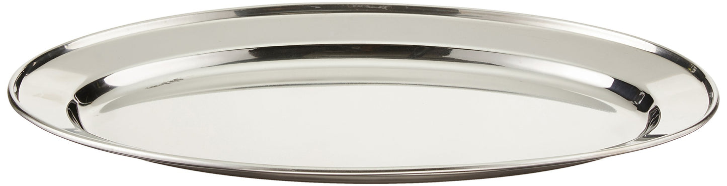 Winco Serving Platter, Oval, 14" x 8-3/4", S/S