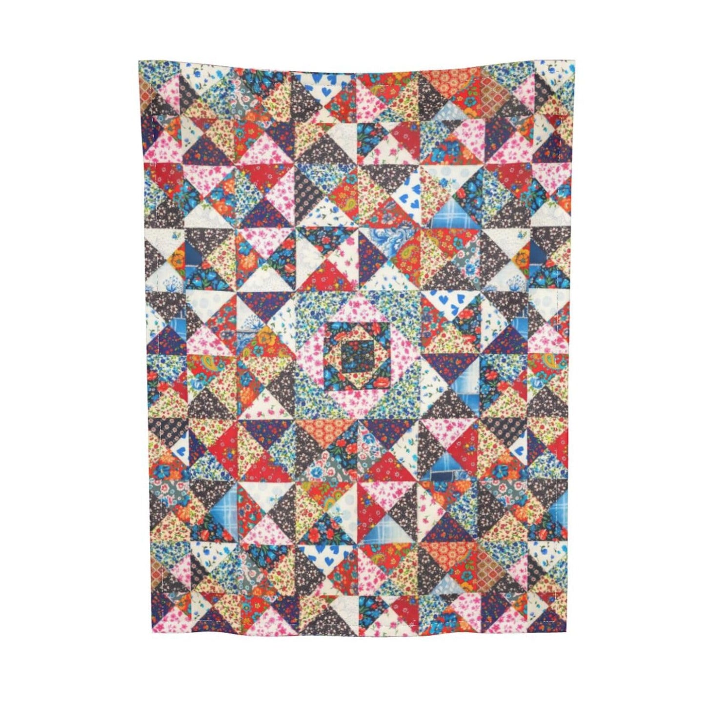 Printed Abstract Floral Boho Patchwork Throw Blanket Ultra Soft Cozy Flannel Fleece Blanket Plush Warm Lightweight Bedding for Couch Sofa Chair Bed Living Room Bedroom Decor,40"X30"