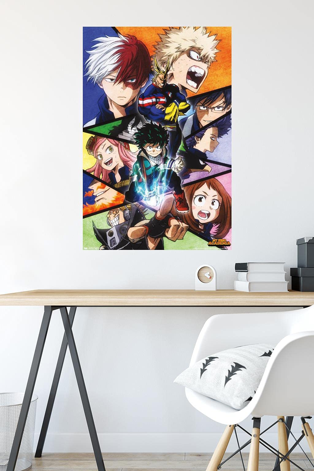 Trends International My Hero Academia-Faces Wall Poster, 22.375" x 34", Unframed Version, Bedroom