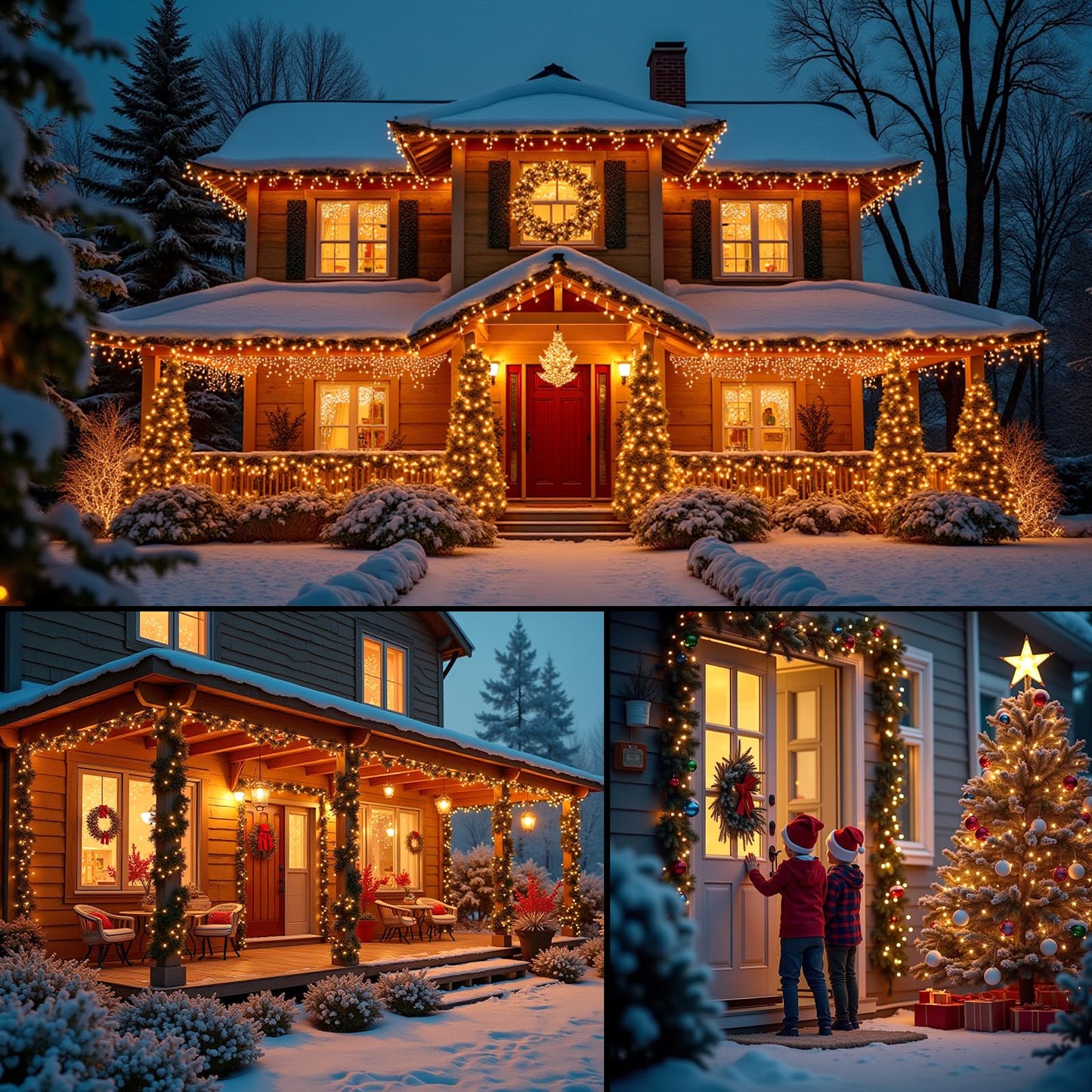 SUPHONOR LED Christmas StringLights 20FT 100 Count, Mini Waterproof Christma String Lights, Warm White Mini LED Lights Plug in, Outdoor Christmas Lights for House, Tree Lights for Patio Garden Porch