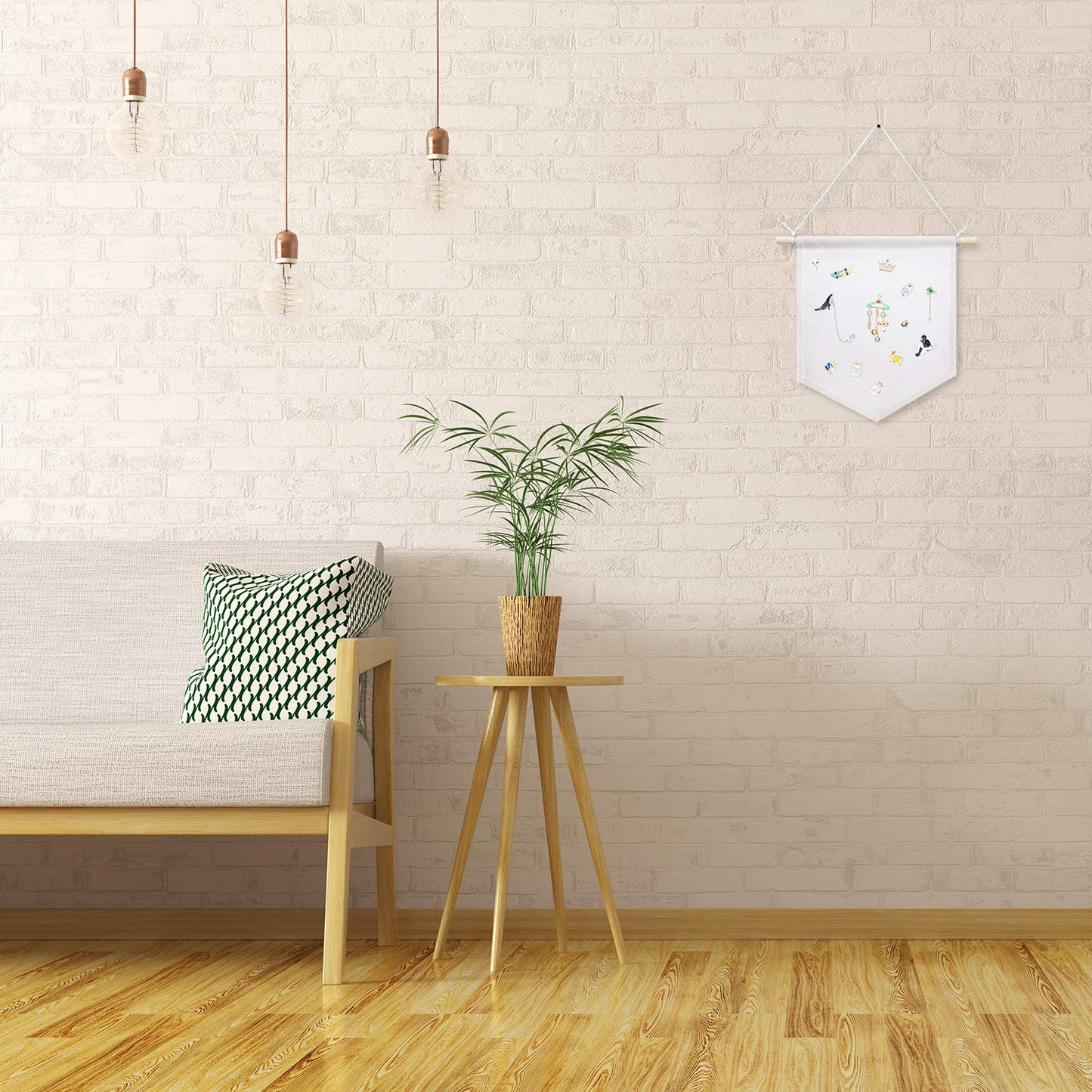 Boao 4 Pcs Boho Room Decor Hanging Decorations Pin Banner Wall Display Banners Elementary Wall Art Banner Welcome to Teacher Gift(Beige,10.6×12.2inches,Classic)