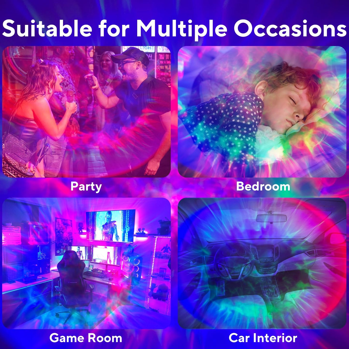 HIJOPIB Galaxy Projector for Bedroom, Nebula Ceiling Led Lamp with Remote & Timer, Night Light Gifts for Kids,Room Decor/Birthdays/Christmas/Party/Tiktok Live
