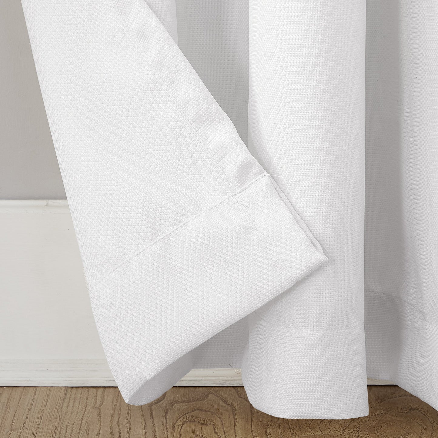 No. 918 Montego 2-Pack Casual Textured Semi-Sheer Grommet Curtain Panel Pair