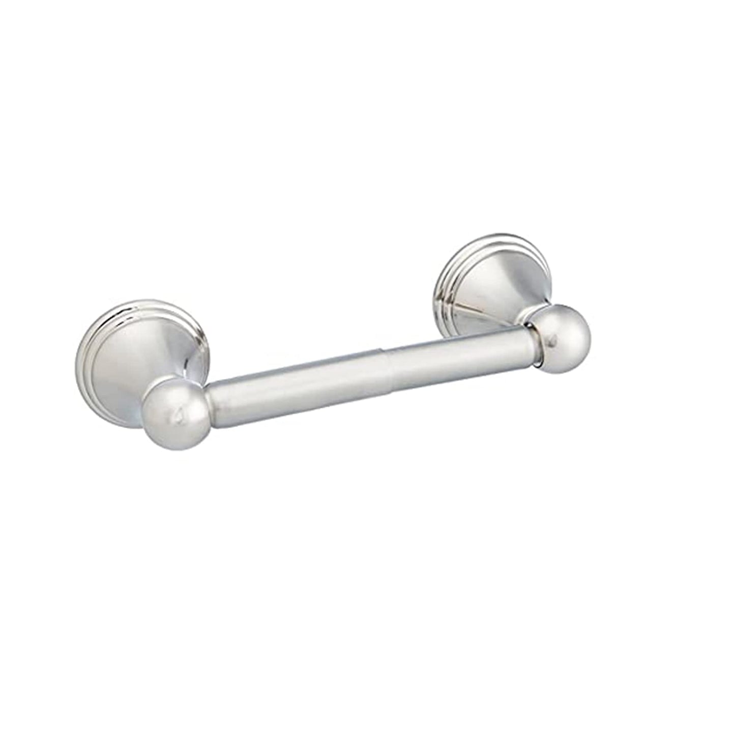 Amazon Basics 5 Piece Bathroom Hardware Set, Satin Nickel, Towel Bar, Toilet Paper Holder, Towel Ring, Robe Hook, AB-BR817-SN
