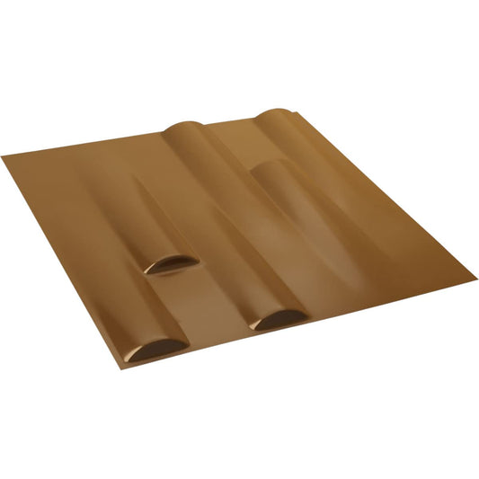 Ekena Millwork 19 5/8"W x 19 5/8"H Hamilton EnduraWall Decorative 3D Wall Panel, Vintage Gold (Covers 2.67 Sq. Ft.