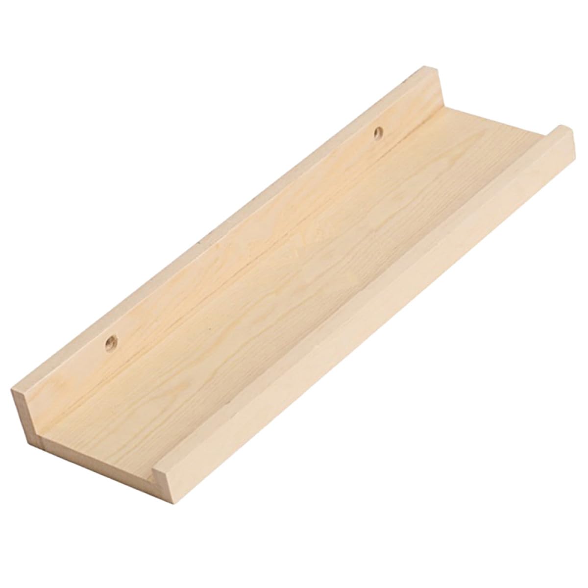 jojofuny Wooden Wall Mounted Shelf 40x14cm Entryway Accessory Sundries Storage Rack Floating Wall Shelf for Living Room Home Organization