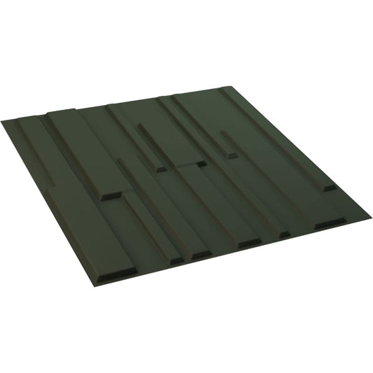 Ekena Millwork 19 5/8"W x 19 5/8"H Wigan EnduraWall Decorative 3D Wall Panel, Satin Hunt Club Green (Covers 2.67 Sq. Ft.