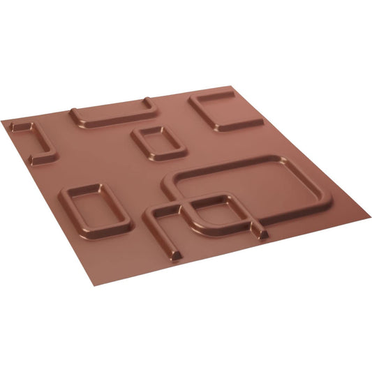 Ekena Millwork 11 7/8"W x 11 7/8"H Oslo EnduraWall Decorative 3D Wall Panel, Champagne Pink (Covers 0.98 Sq. Ft.