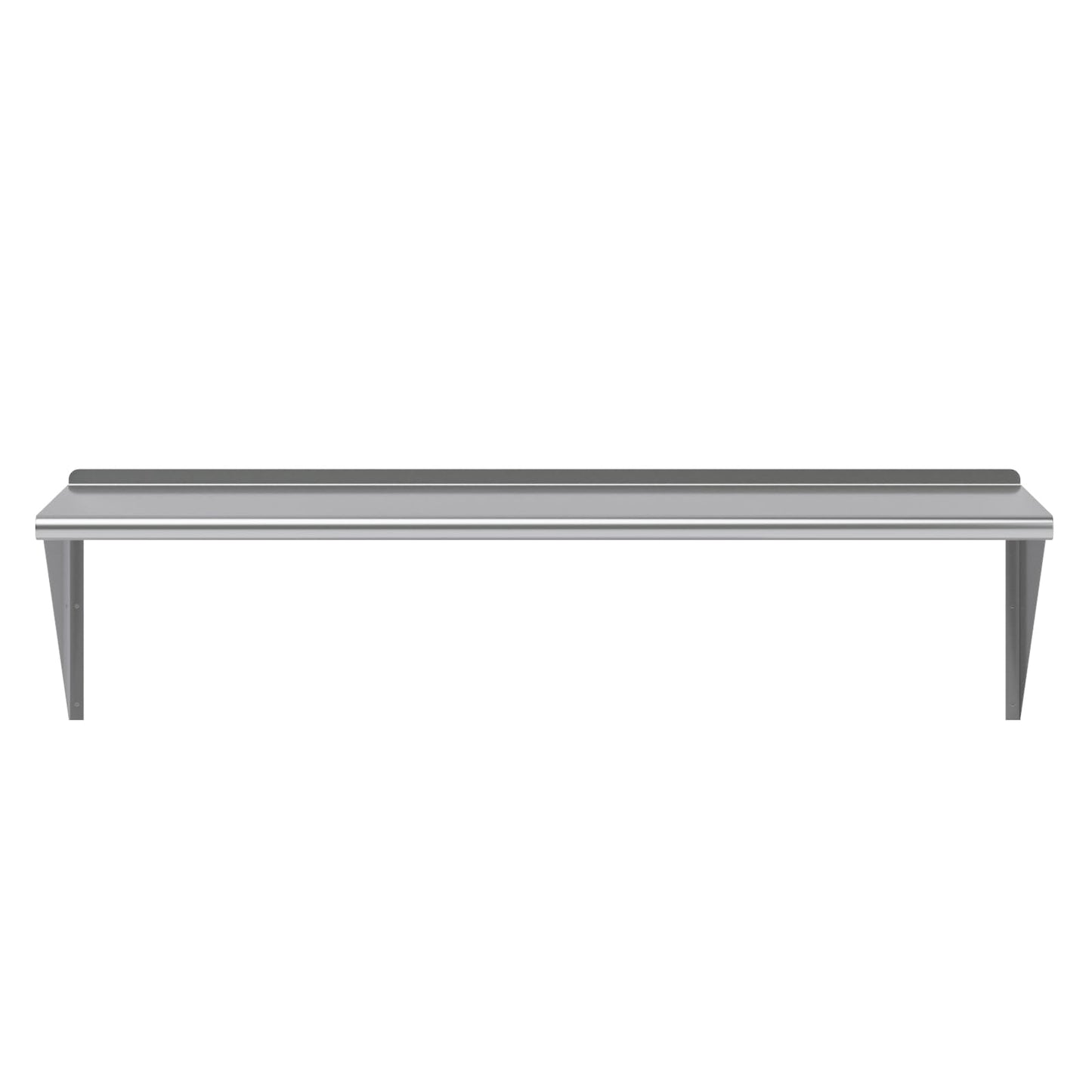 AmGood 24 in. x 60 in. Stainless Steel Wall Shelf | NSF | Metal Shelving | Garage, Laundry, Storage, Utility Room | Restaurant, Commercial Kitchen