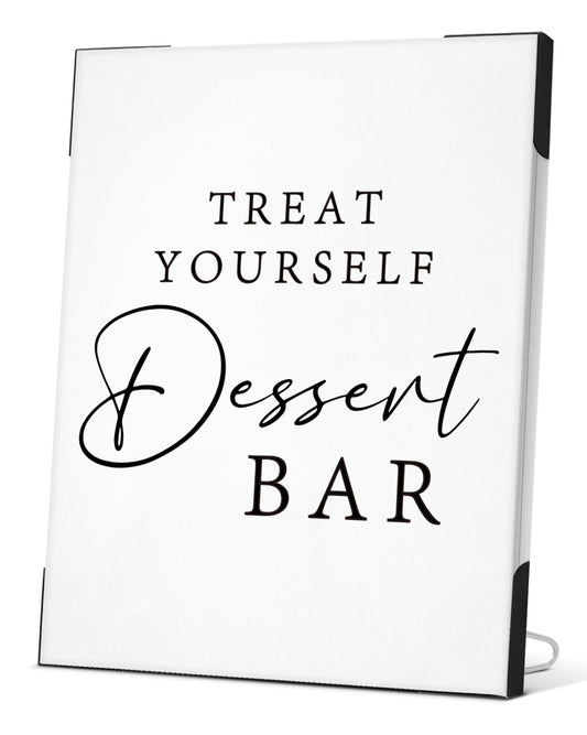 Dessert Table Sign Decor for Wedding Bar, Dessert Bar Wooden Sign for Wedding Reception Party Table Decorations