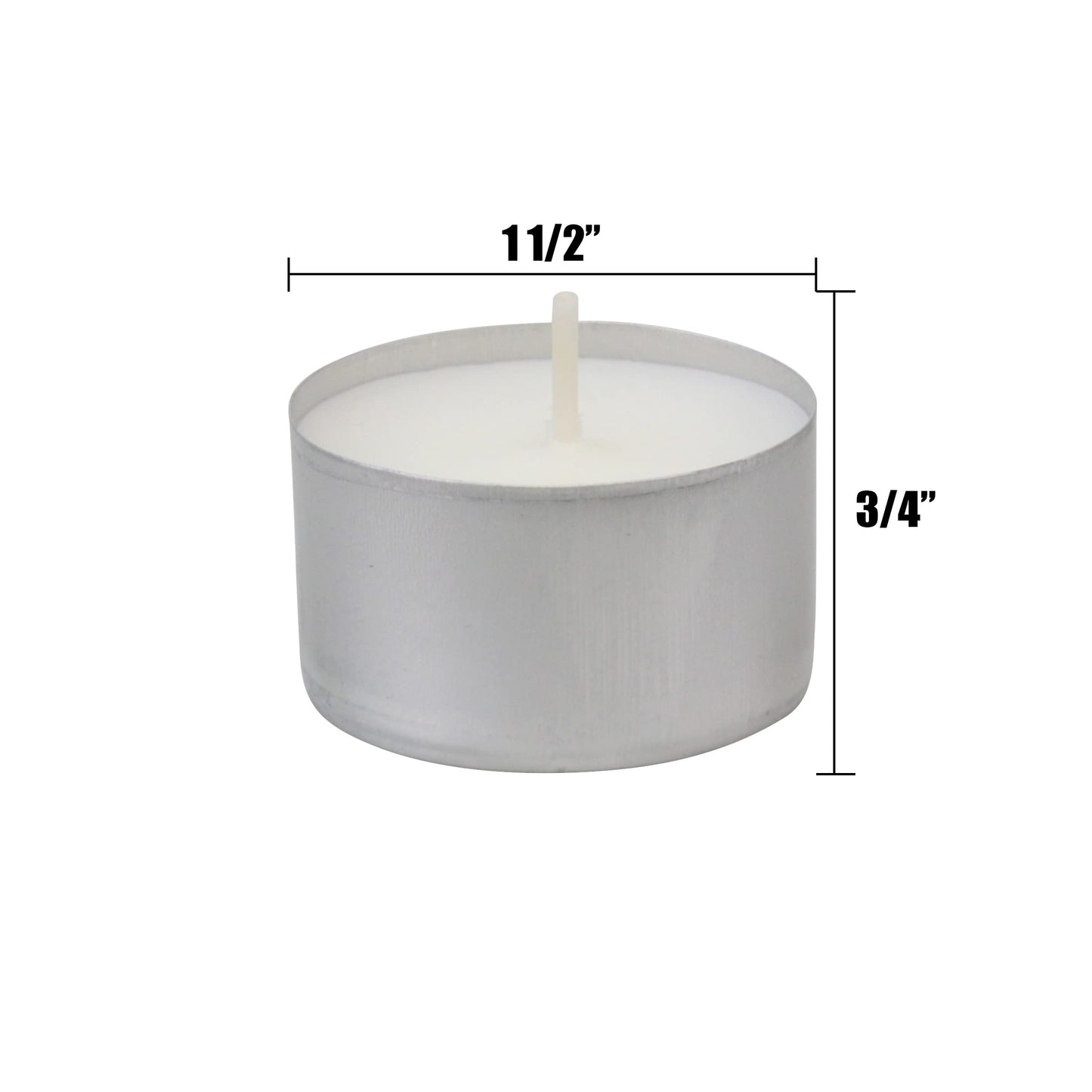 Stonebriar Unscented Long Burning White Tealight Candles, Bulk Pack, 6-7 Hour Burn Time, Smokeless Tealights for Parties, Weddings, Home, 50 Count