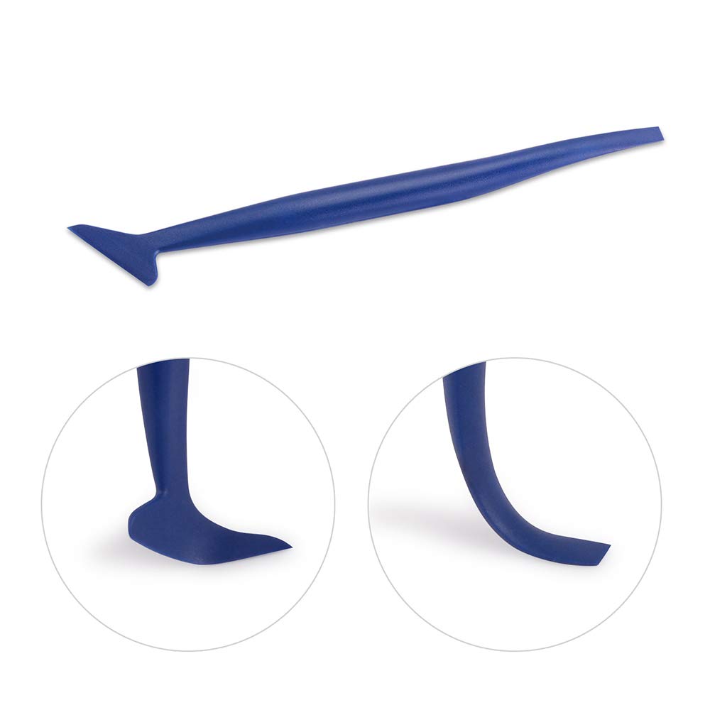 Gomake Vehicle Vinyl Wrap Tool Kit Window Tinting Tool Include 4 Inch Felt Squeegee, Retractable 9mm Utility Knife and Blades, Zippy Vinyl Cutter and Mini Go Corner Squeegee for Car Wrapping