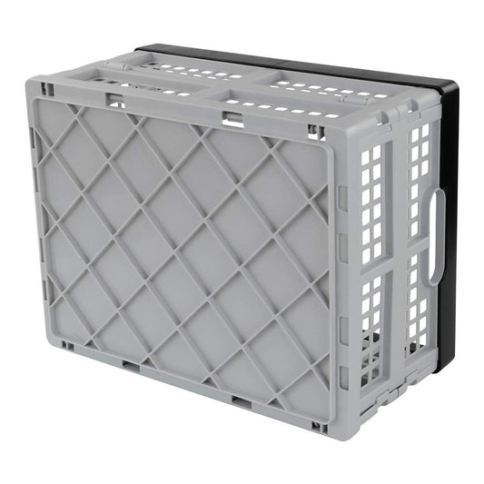 Jekiyo 34-Liter Folding Crates Storage, Collapsible Container Plastic, Set of 1