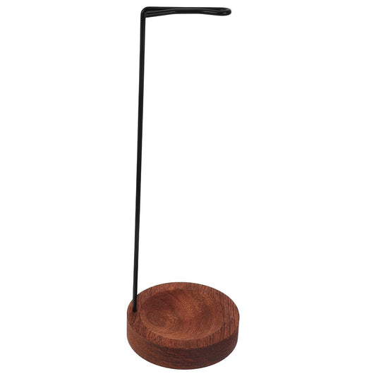 HOOWIFFY Upside Down Wood Incense Holder with Ash Catcher, Dark Color Incense Burner for Stick, Yoga and Meditation Home Fragrance Decor