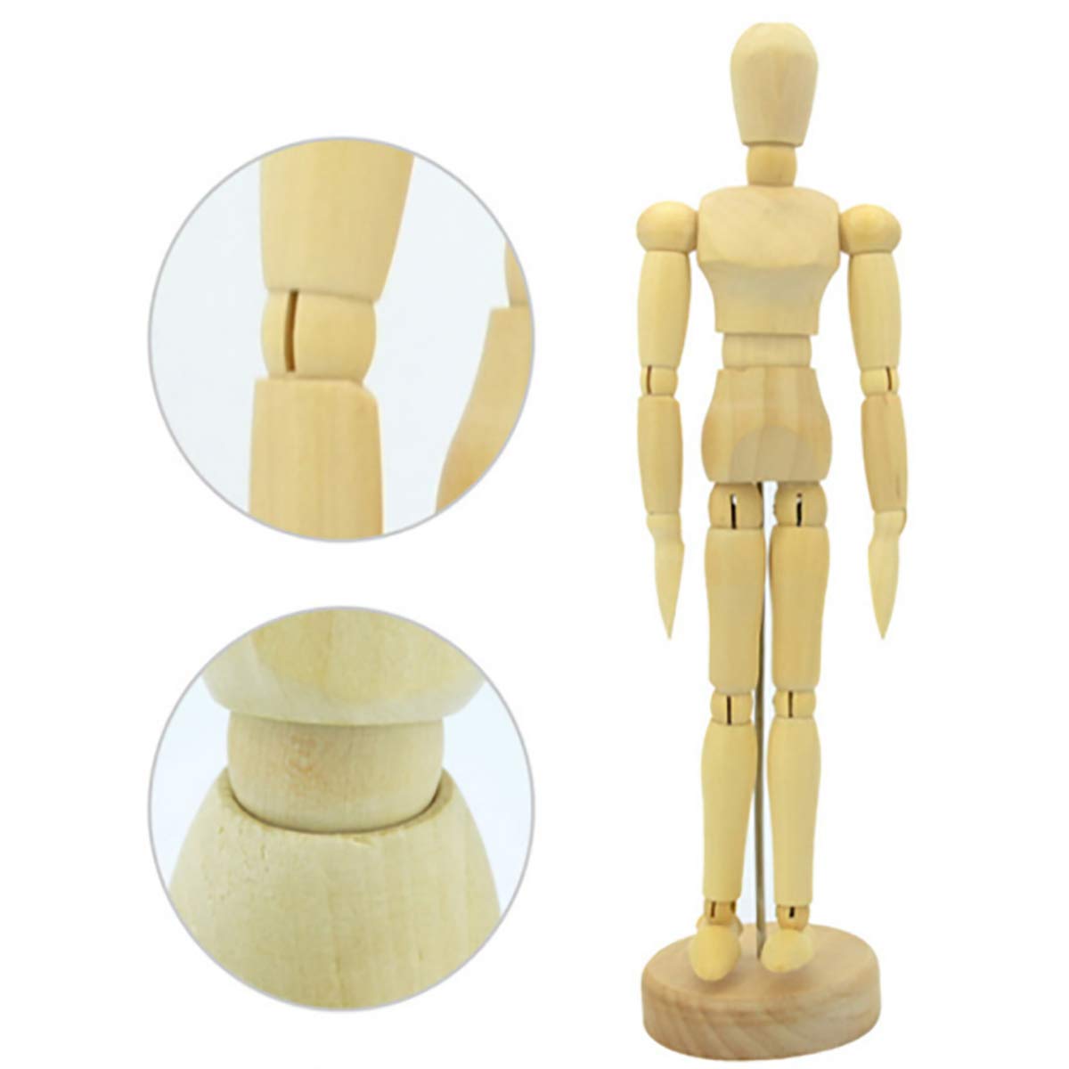 Artist Wooden Manikin Mannequin Sketching Lay Figure Drawing Model Aid Human Figure Artist Draw Painting Model Mannequin Jointed Doll for Art Drawing Human Figures