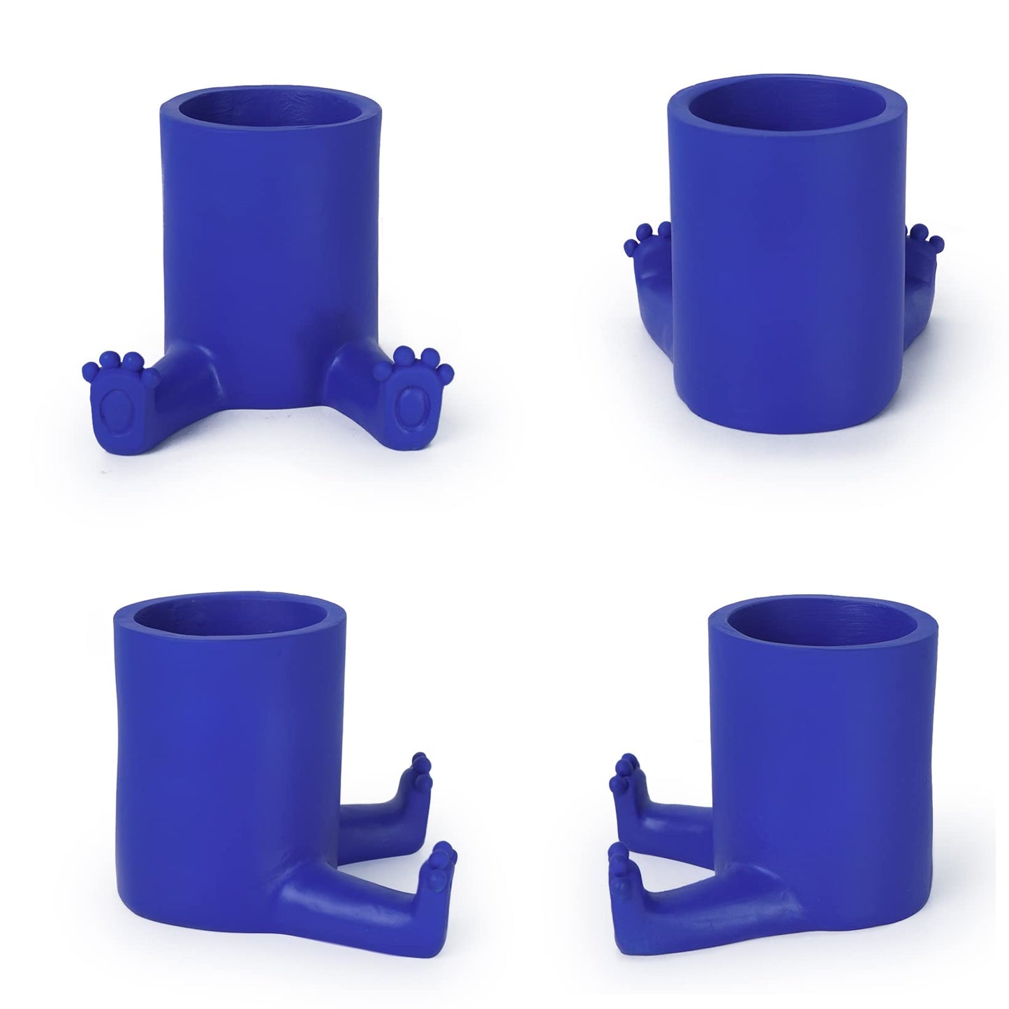 DreamsEden Pen Holder with Phone Stand, Resin Desktop Organizer Cute Pencil Cup Cell Phone Holder for Office Desk Home School