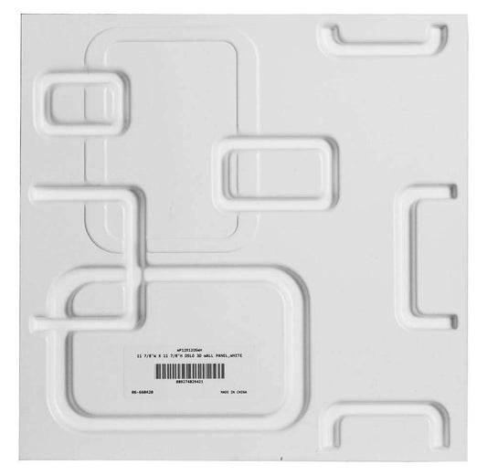 Ekena Millwork WP12X12OSWH 11 7/8"W x 11 7/8"H Oslo EnduraWall Decorative 3D Wall Panel Covers 0.98 Sq. Ft.