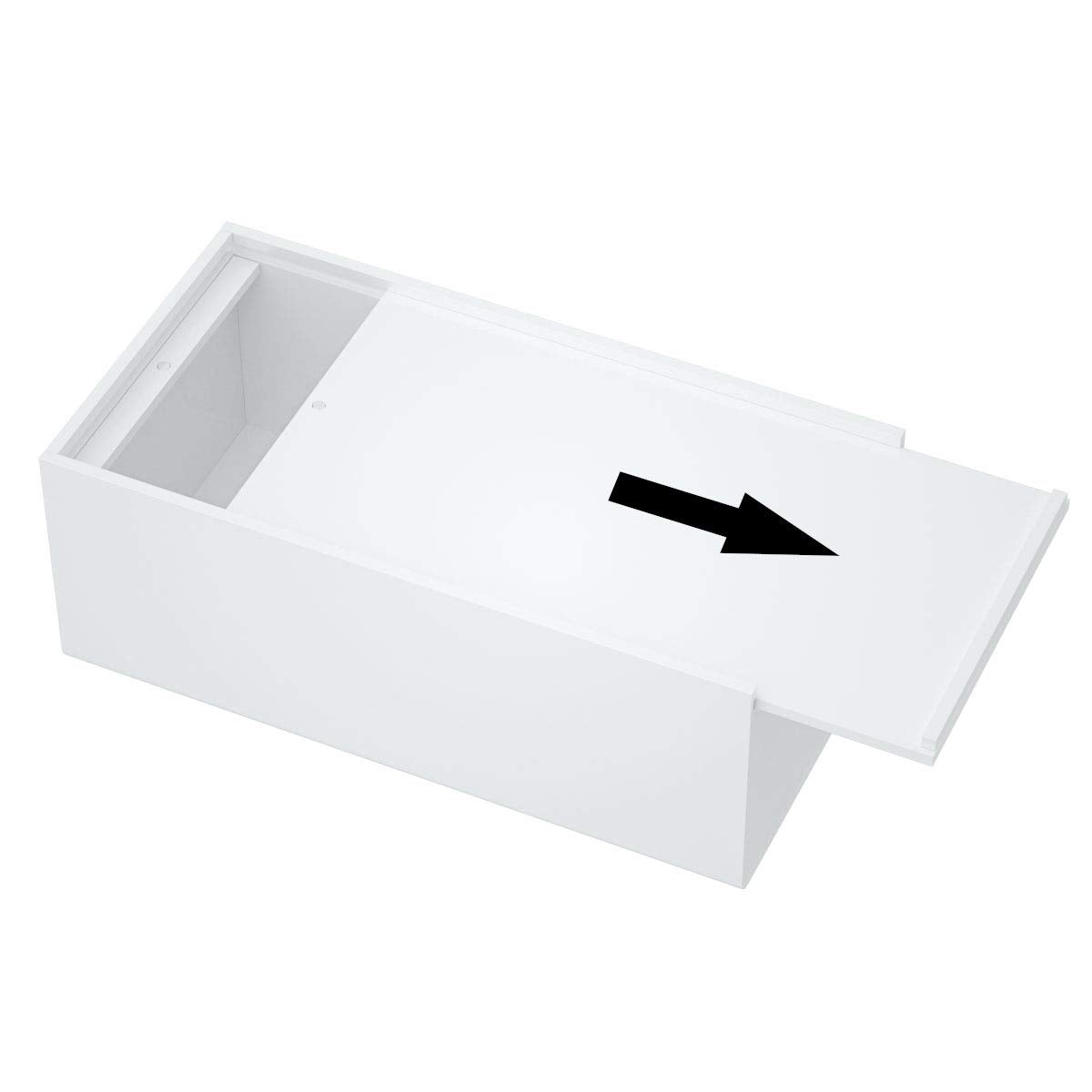FEMELI Acrylic Tissue Box Cover,Rectangular Facial Tissue Holder Case Dispenser for Bathroom Kitchen Bedroom Office
