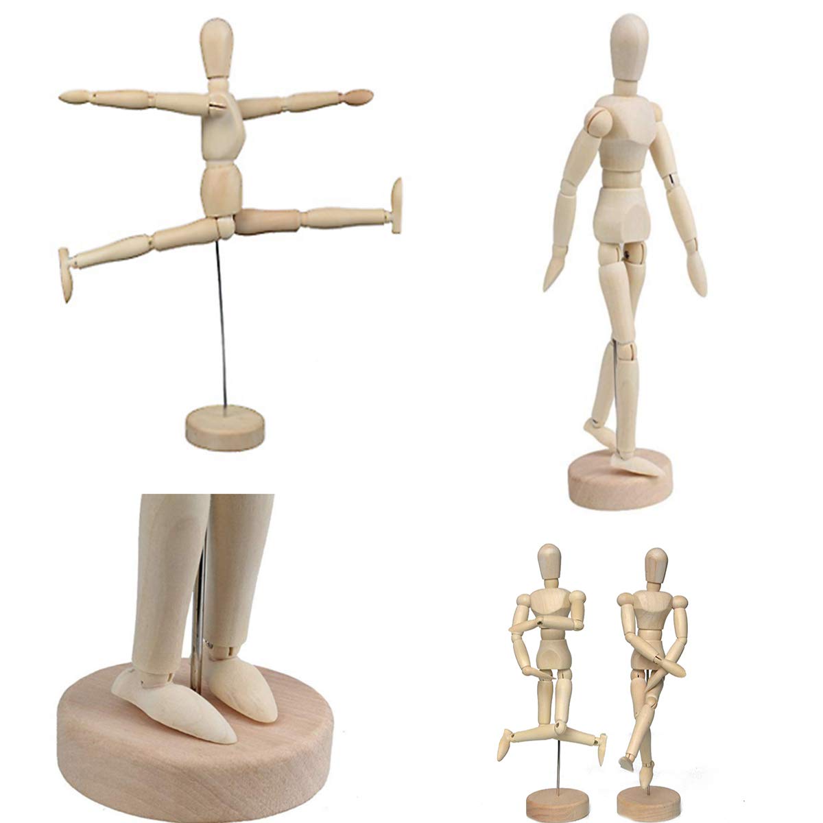 Artist Wooden Manikin Mannequin Sketching Lay Figure Drawing Model Aid Human Figure Artist Draw Painting Model Mannequin Jointed Doll for Art Drawing Human Figures