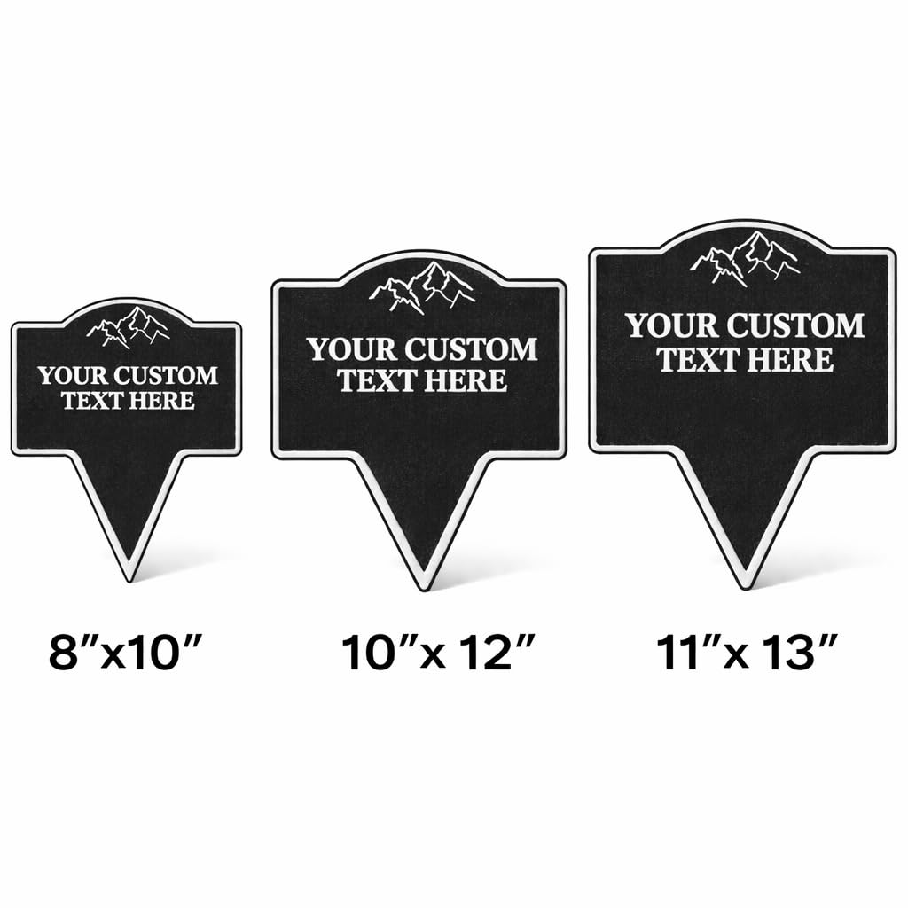 Custom Yard Stake Sign – Personlized Text, 8"x10"–11"x13", Safety Notices, Delivery Instructions, Children at Play, Pet Warnings, Easy Ground Install, Weatherproof PETG, Made in USA