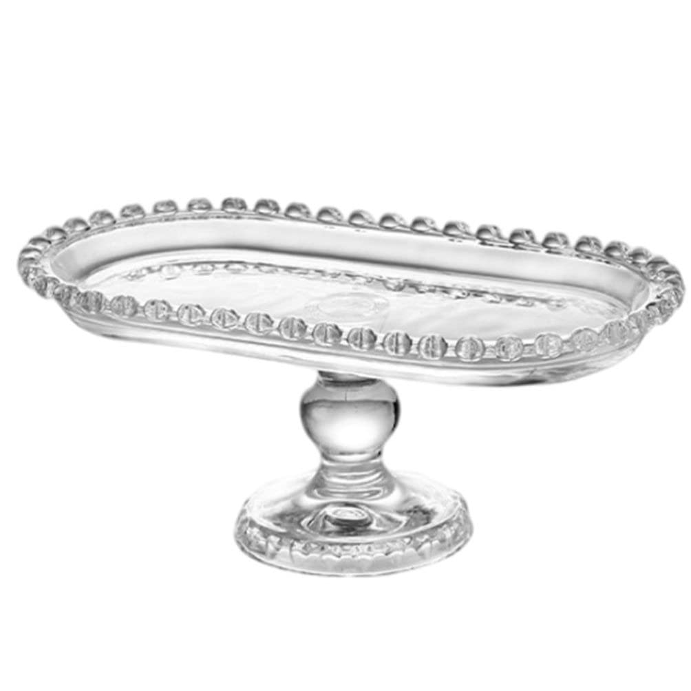Cabilock Modern Fruits Serving Tray 9.76X5.03X4.13 Inch Decorative Snack Plate for Afternoon Tea Dining Table Buffet Use