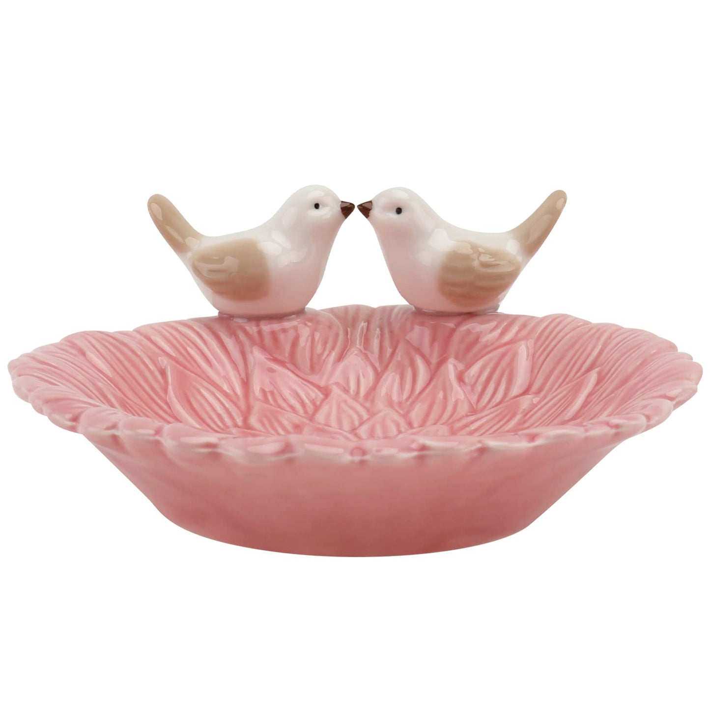 HEALLILY Nordic Style Jewelry Storage Tray 5.03X5.03X2.16In Ceramic Organizer for Rings Earrings Bracelets Home Dressing Table and Store Display