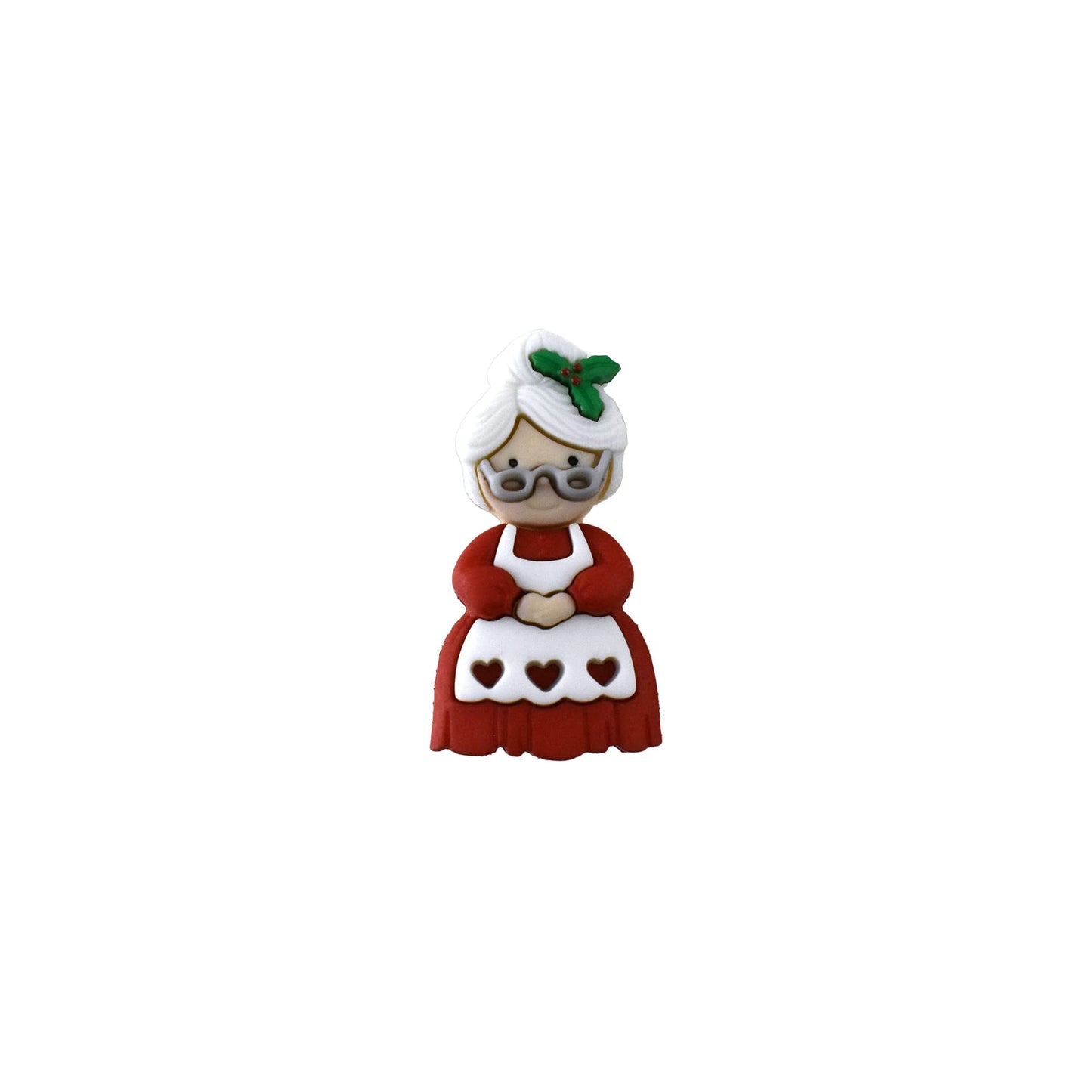 Homeford Christmas Mr & Mrs Claus Embellishments, 1-lnch, 3-Piece