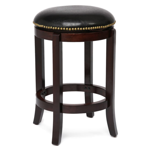 Boraam Cordova Bar Height Backless Swivel Kitchen Bar Stool - Cappuccino