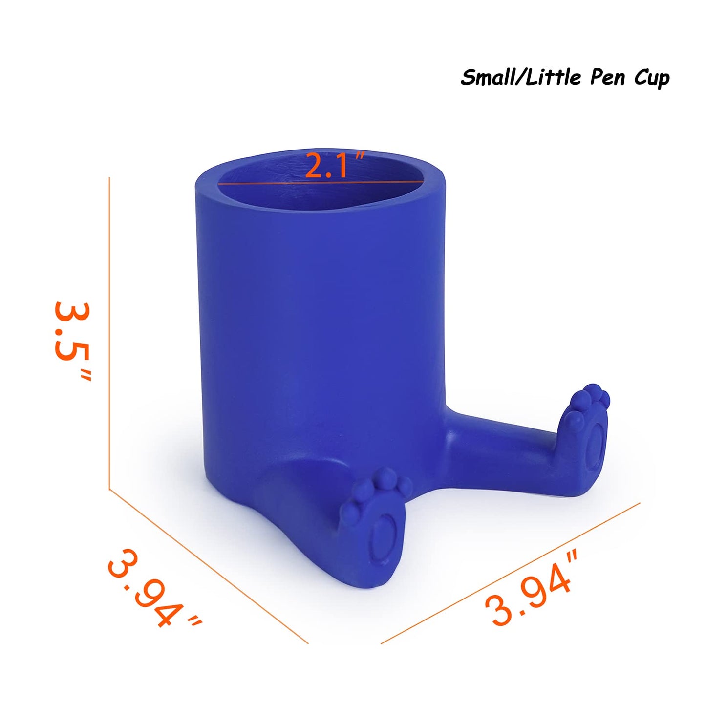 DreamsEden Pen Holder with Phone Stand, Resin Desktop Organizer Cute Pencil Cup Cell Phone Holder for Office Desk Home School