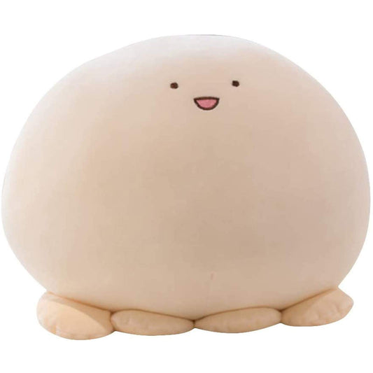REFAHB 9 inch Cute Octopus Plush Stuffed Animal Body Pillow Fat Cartoon Cylindrical Body Pillows for Kids, Super Soft Hugging Toy Gifts for Bedding, Kids Sleeping Nap Kawaii Pillow, Whiteoctopus