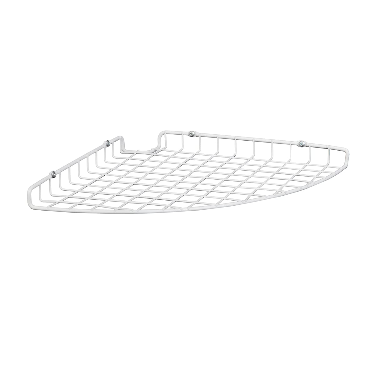 ClosetMaid Corner Shelf Organizer, Wall Mount Hanging Corner Shelves, Durable Steel, White, 8282