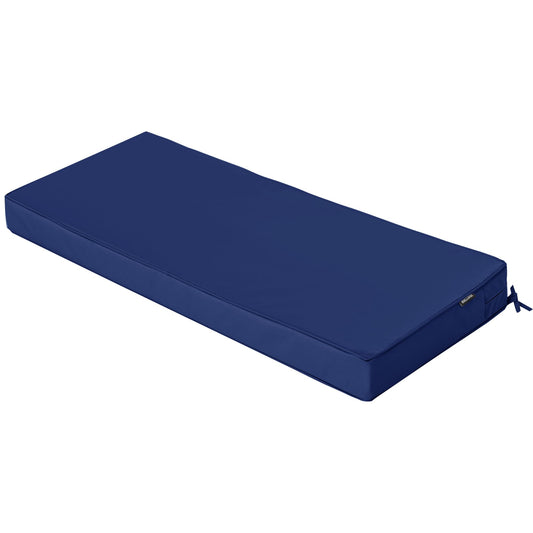 Comcaver Outdoor Bench Cushions 48 x 18 Inch Thick Waterproof Porch Swing Cushions with Tie Patio Furniture Chair Cushion Bench Pad 5 Year Color Fastness Backyard Seat Pads Navy