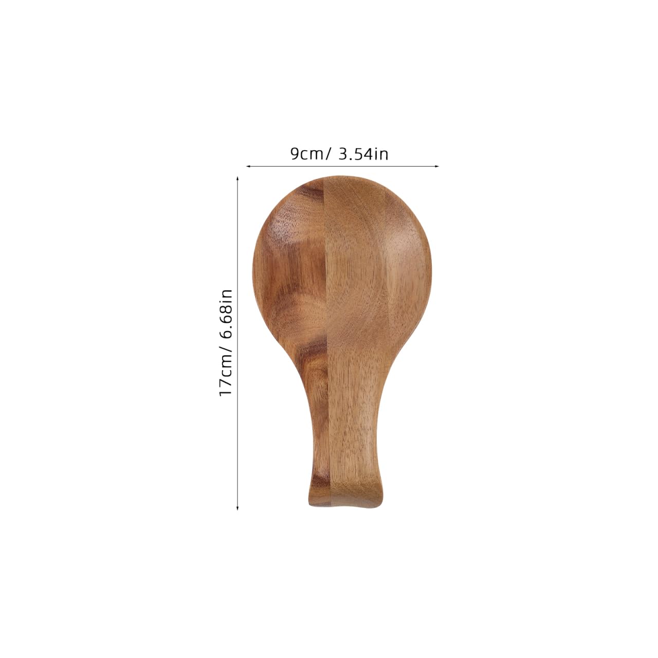 Luxshiny Wood Spoon Rest for Kitchen Counter Wooden Utensil Holder for Frying and Cooking Kitchen Spoon Rest for Ladle Spatula, 6.68 x 3.54 x 0.79 Inch