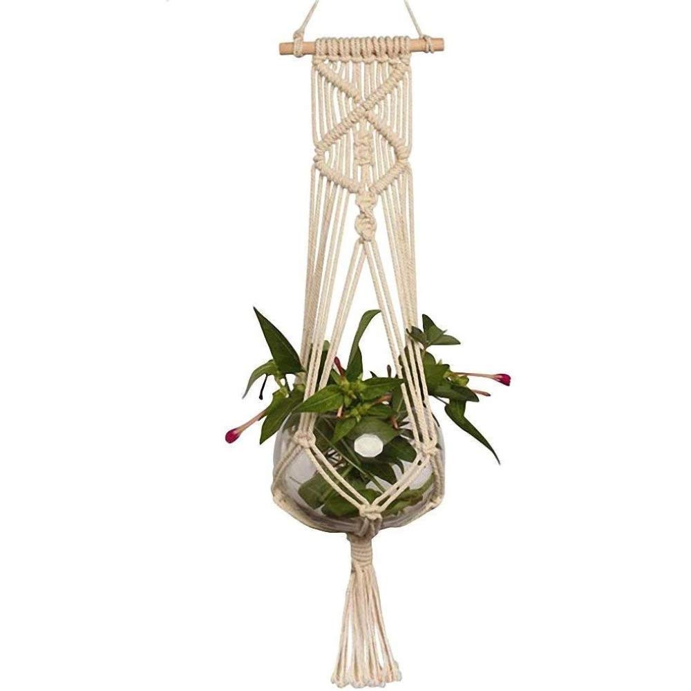 Macrame Hanging Flowerpot - Interior Wall Decoration - Bohemian Decoration