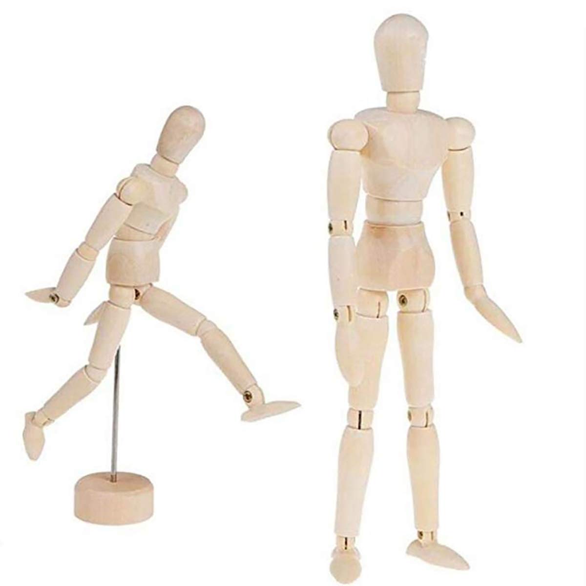Artist Wooden Manikin Mannequin Sketching Lay Figure Drawing Model Aid Human Figure Artist Draw Painting Model Mannequin Jointed Doll for Art Drawing Human Figures