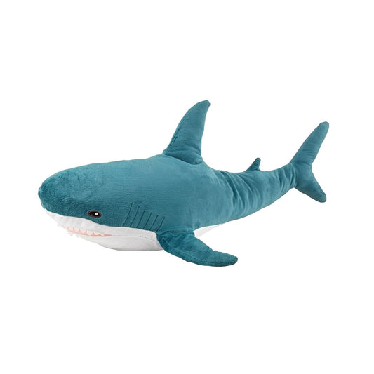 DongAi Plush Shark Toy Pillow, 31.4-inch Giant Shark Plush Animal Toy Super Soft and Cute Pillow Children’s Boys and Girls Room Decoration Bedtime Gift (80CM,Blue)