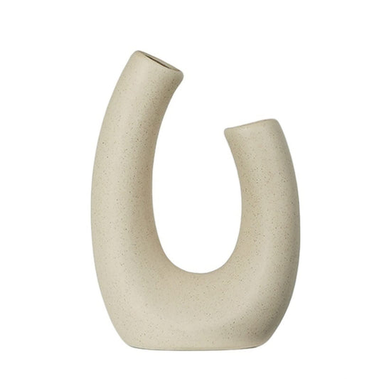 INLIMA Plant Pot Flowerpot Vase Flowerpot Decoration is Used for Interior Decoration of Family Office Living Room (Color : Beige Vase)