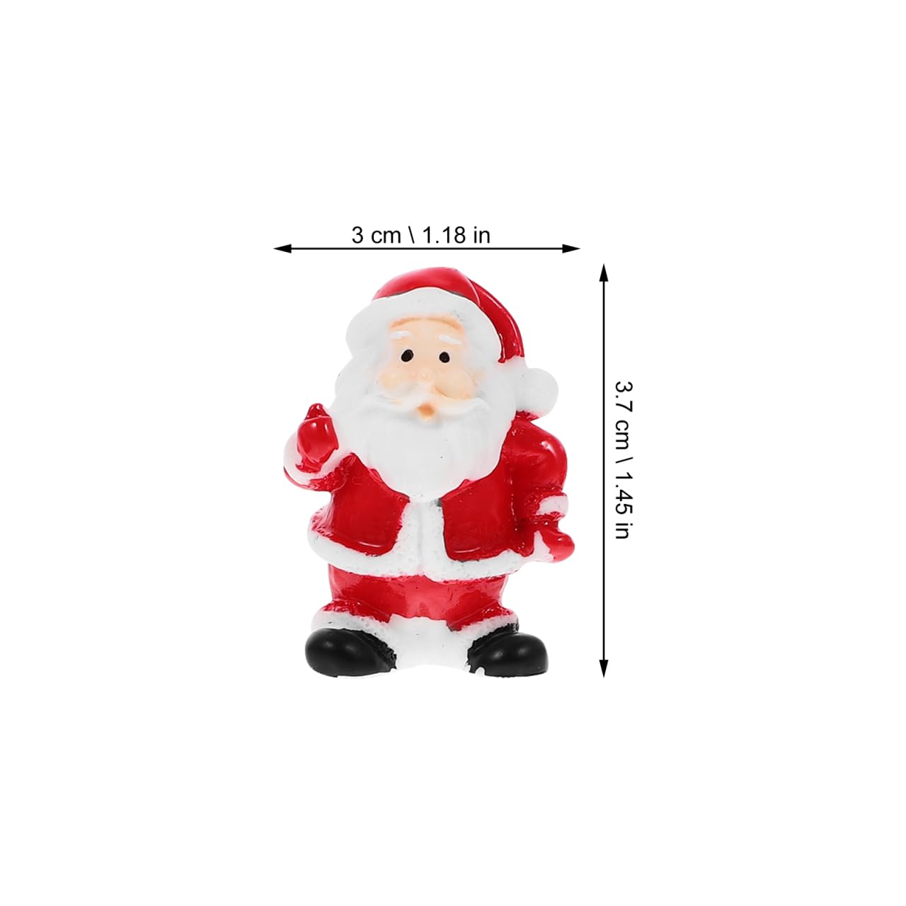 IMIKEYA 12pcs Christmas Santa Claus: Miniatures Santa Figurines Mini Christmas Figurines Landscape Decorations for Xmas Home Table Decor