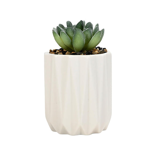 SUSOYAOCHEN Succulent Plant Pots Ceramic Plant Pots and Drainage Hole Bonsai Planter Small Flower Pots for Indoor Outdoor Use for Home Office Garden Decoration,Plants Not Included (White)