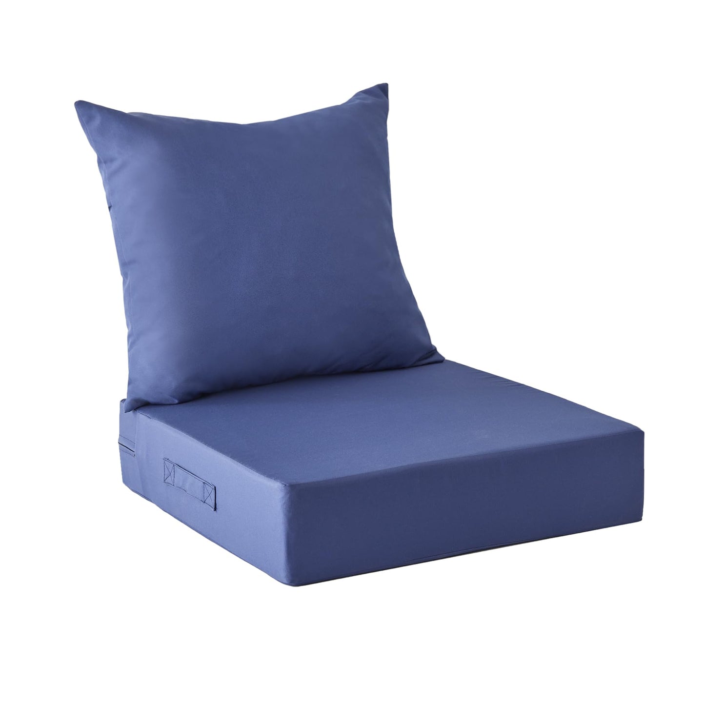 IPYNBAP Outdoor Cushions for Patio Furniture,Outdoor Seat Cushion Set 24 x 24 x 5.75 Inch,Waterproof & Fade Resistant Outdoor Chair Cushions,Deep Patio Chair Cushion with Removable Cover,Navy Blue