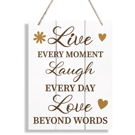 Inspirational Wooden Hanging Signs, Colorful Inspirational Quotes Wall Decor, Family Inspirational Quotes, Positive Motto Wall Decor, Suitable For Children's Bedroom, Living Room Decors.