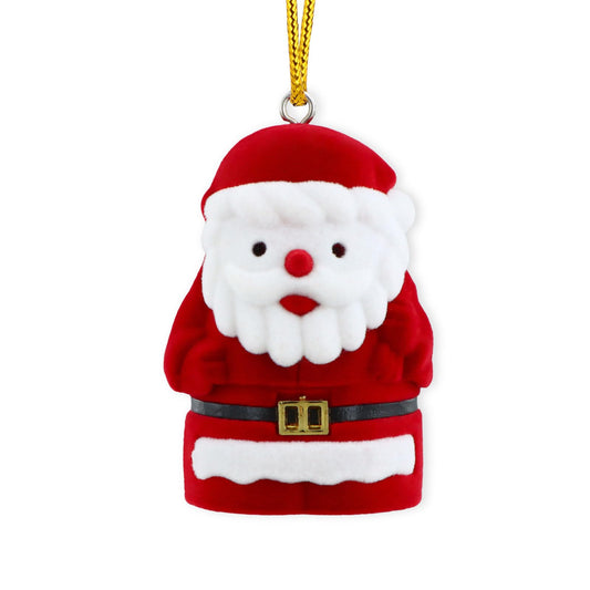 SICOHOME Santa Claus Christmas Ornament - 3D Cute Mini Santa Figure Christmas Decorations Hanging Ornaments for Christmas Tree Ring Box Winter Holiday Decor Outdoor Indoor Home Party