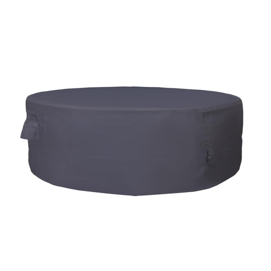 JSSunday Round Patio Furniture Cover, Heavy Duty and Waterproof for Outdoor Furniture covers, Round outdoor table cover, Patio table cover 96"DIA x 27.5"H Black