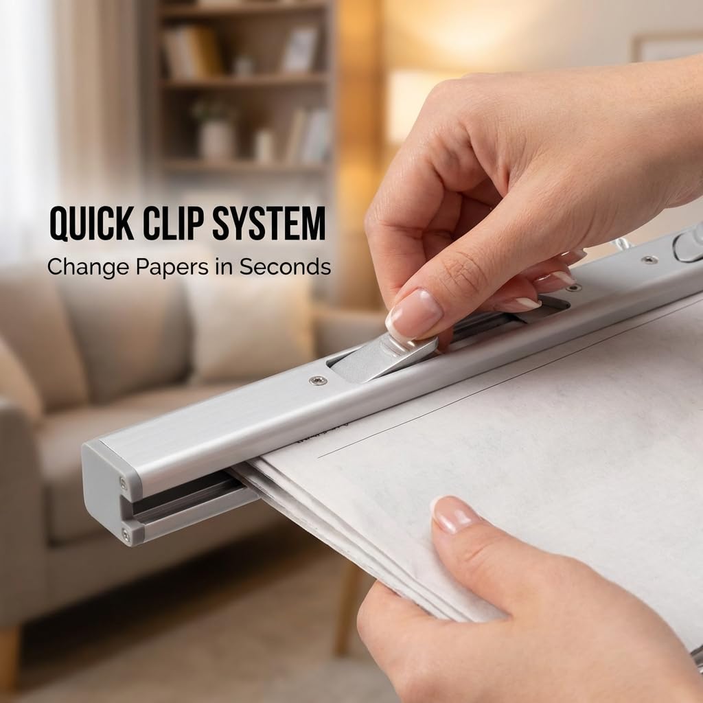 lcocove Aluminum Alloy Newspapers Holders for Office，Home,Newspaper Rack Can Hold 30 pages,Newspaper Hanger Holding Files on the Wall to Save the Space