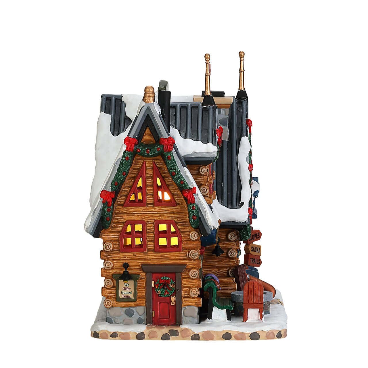 Lemax Vail Village Lighted Building: Apres-Ski Lodge, Porcelain
