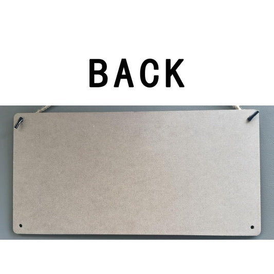 ZOLRITH Personalized Wooden Signs with Name Logo Photo Any Text Customizable Garden Sign Customized Room Sign Wall Hanging Sign Decoration for Front Door Home Kitchen Garden, Rectangular-Blank 12"x6"